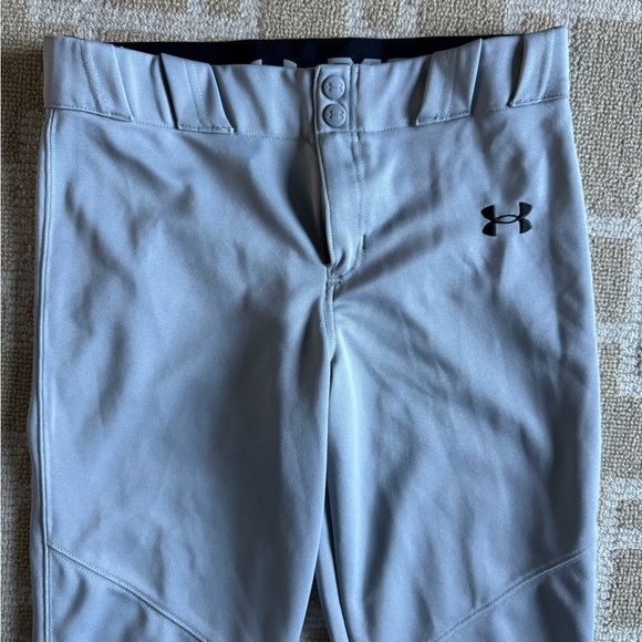 Under Armour Gray Baseball Pants Slim Tapered Fit Lightweight Boys Large - Picture 6 of 6